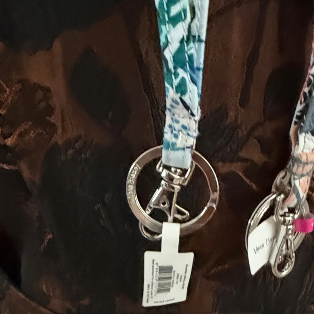 Vera Bradley Lanyard Set of 2 – Palm Floral & Anchors Aweigh New with Tags